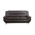 thumbnail image 5 of Trumanpick Leather 3 Seater Sofa Chair, Modern Comfy Sofa Couch for Living Room Furniture Set, Brown, 5 of 6