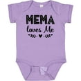 thumbnail image 3 of Inktastic Mema Loves Me Baby Clothes Girls Baby Bodysuit, 3 of 5
