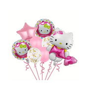 Bright 11 Pieces Hello Kitty Aluminium Foil Party Balloons Supplies Decorations
