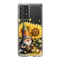 thumbnail image 1 of MUNDAZE Samsung Galaxy A33 Shockproof Clear Hybrid Protective Phone Case Cute Gnome Sunflowers Clear Cover, 1 of 5