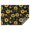 Black Geometric Sunflower, variant on Black Geometric Sunflower Pattern Rectangle Tablecloth 60"x84",Waterproof Polyester Rectangle Table Cloth, Wipeable Spillproof Polyester Tablecloth for Dining, Camping, Indoor and Outdoor