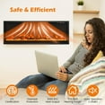 thumbnail image 6 of Giantex 36/42/50 Inch Electric Fireplace, Linear Fireplace Insert w/ Remote Control, Wall Mounted/Recessed/Frestanding Electric Fireplace Heater, 750W/1500W, 6 of 8