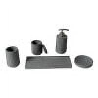 ALFI brand ABCO1001 5 Piece Solid Concrete Gray Matte Bathroom Accessory Set