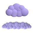 thumbnail image 1 of Almohadilla para reposamuñecas en forma de nube, alfombrilla antideslizante para escritorio, reposamuñecas de espuma viscoelástica, alfombrilla ergonómica para ratón, reposamuñecas para escribir, acce, 1 of 4