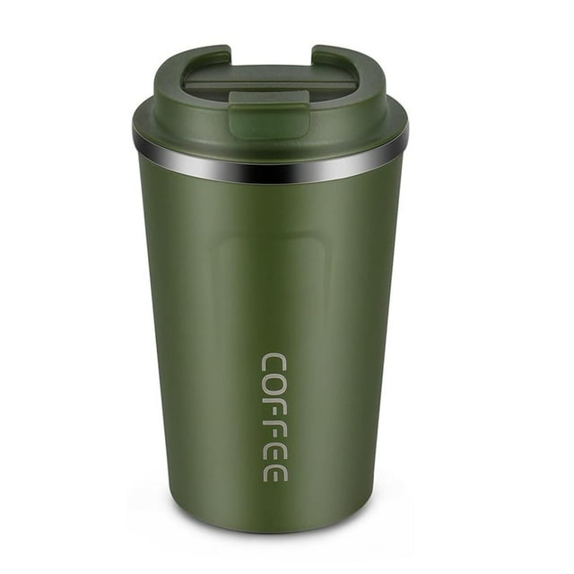 Taza térmica de acero inoxidable para café, termo de viaje, 510 ml/380 ml, para vacío