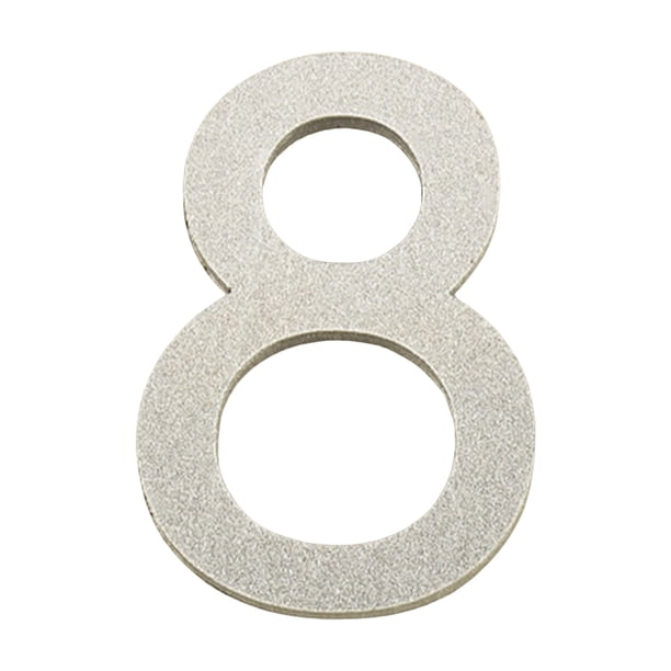 Placas de Matrícula Acrílicas Plateadas de 10 Cm para Una Decoración Moderna y Elegante.