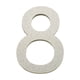 thumbnail image 1 of Placas de Matrícula Acrílicas Plateadas de 10 Cm para Una Decoración Moderna y Elegante., 1 of 2