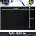 thumbnail image 3 of Highly Absorbent Cotton Dish Towels for Drying - Set of 6 Black Kitchen Towels - 18"X28" Lint Free Waffle Weave Cloth Linen Hand Bathroom Bulk Dishtowels, 3 of 3