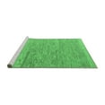 thumbnail image 2 of Ahgly Company Machine Washable Indoor Rectangle Solid Emerald Green Modern Area Rugs, 2' x 5', 2 of 4