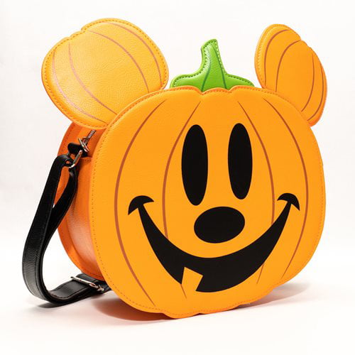 Loungefly Mickey Mouse Jack-o'-Lantern Pumpkin Mickey Crossbody Purse -  Entertainment Earth Exclusive