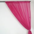 thumbnail image 5 of BalsaCircle 10 feet x 10 feet Sheer Voile Backdrop Drapes Curtains 2 Panels 5x10 feet Wedding Party Fuchsia, 5 of 5