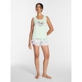 thumbnail image 3 of Joyspun Women's Tank Top and Shorts Pajama Set, 2-Piece, Sizes XS-3X, 3 of 6