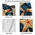 thumbnail image 4 of luoweisi Men's Beach Shorts Quick Dry Swim Trunks with Mesh Lining Starfish S, 4 of 5