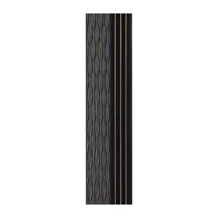 94.5 in. x 4.8 in. x 0.5 in. Acoustic Vinyl Wall Cladding Siding Board - Set of 4pc