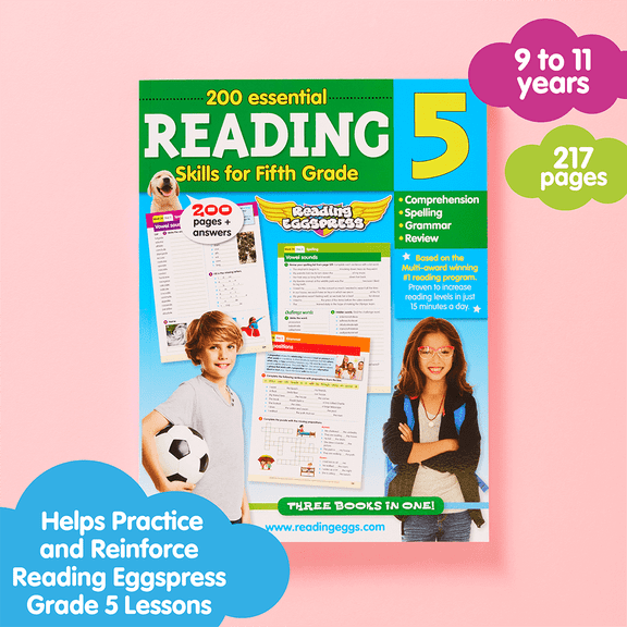 200 Reading Skills Grade 5 Reading Workbook