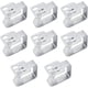 thumbnail image 1 of Pinzas para manteles de plata con forma de vajilla, diseño elástico, resistentes, de acero inoxidable, para fiestas al aire libre, picnics, cenas tipo buffet de bodas, acampadas y uso en el hogar y, 1 of 5