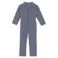 thumbnail image 4 of iixpin Kid Boys Coverall Jumpsuit Mechanic Boiler Suit Flightsuit Uniform Outfits Carnival Party Halloween Costume Grey 6, 4 of 6