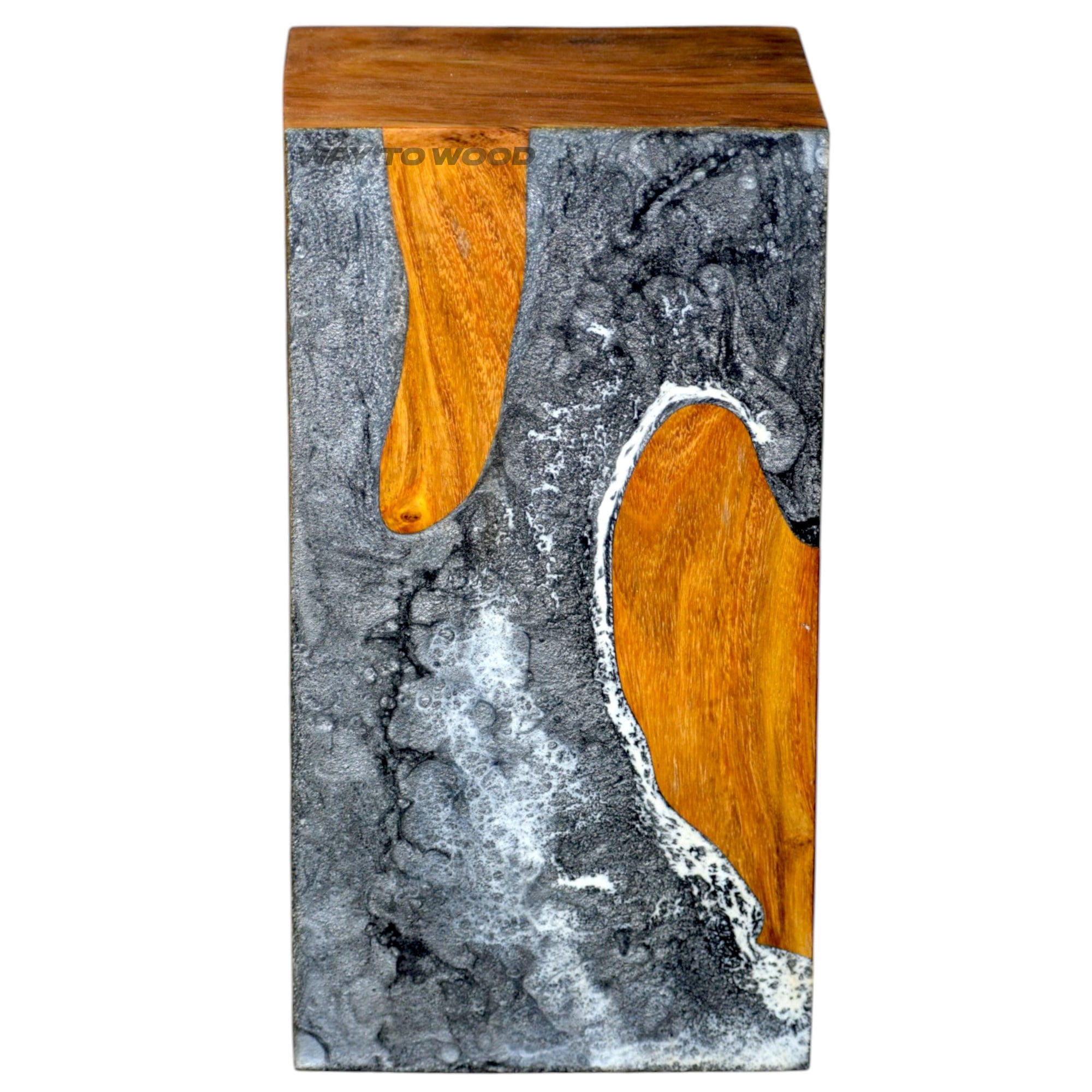 Wooden Urns for Human Ashes Adult Male, Female - Handmade Wooden Resin Urns for Burial & Home Memorial - Personalized Cremation Urn - Decorative Urn Box for Pet Ashes