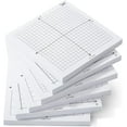 Mr. Pen Graph Paper Sticky Notes, 6 Pads, 3x3 Inch, Graph Sticky Notes, Math Graph Paper