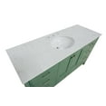 thumbnail image 2 of Horizon 60" Single Bathroom Vanity with Sage Green Cabinet and Engineered Carrara Top, 2 of 5