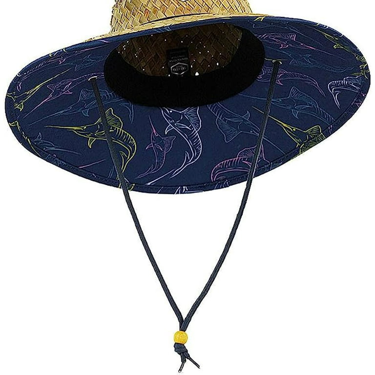 Handmade Straw Hat with Sun Protection - Line In The Sand Swim