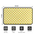 thumbnail image 5 of Yellow and White Checkered Pattern Door Rugs,Washable Non Slip Door Mats Indoor,Decorative Door Mats,Entry Mat Indoor for Entrance,Bedroom,Kitchen,Bathroom,30"x17", 5 of 6