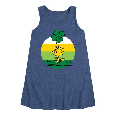 

Peanuts - Woodstock Shamrock - Toddler and Youth Girls A-line Dress