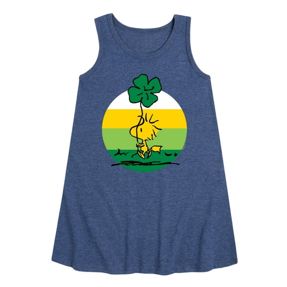 Peanuts - Woodstock Shamrock - Toddler and Youth Girls A-line Dress