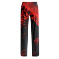 thumbnail image 5 of Domzest Womens Halloween Pajama Pants Halloween Graphic Drawstring Elastic Waisted Pajama Bottoms Wide Leg Cute Pj Bottoms Red S, 5 of 5
