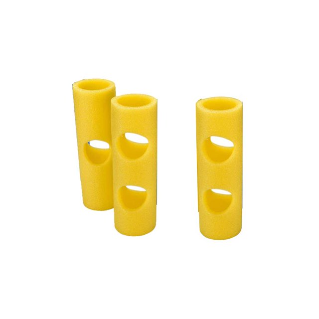 Eigraketly 3 uds conector de poste de natación EPE 2 agujeros cruzados conector de fideos de natación piscina fideos natación fideos palo de espuma Deportes acuáticos amarillo Eigraketly OD016003-02