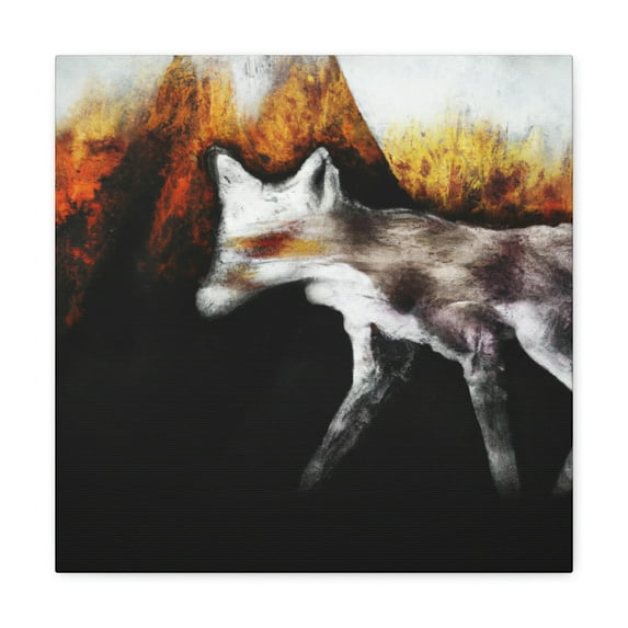 Fox in the Flame - Canvas