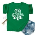 thumbnail image 4 of Fête de la Saint-Patrick Shirt Women Saint-Valentin Day Imprimé Hiver Décontracté Floral Haut Fête de la Saint-Patrick Shirts for Women, 4 of 4