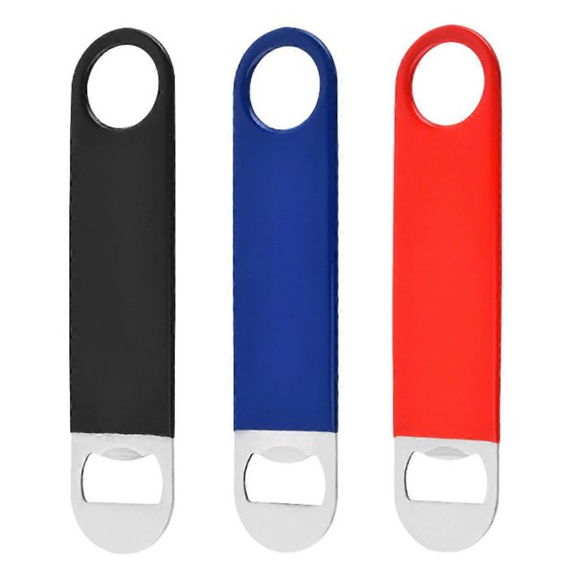 3Pcs Heavy Duty Flat Bottle Opener, Solid & Durable Beer Openers, 7In