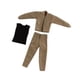 thumbnail image 2 of Ropa para figuras de acción a escala 1/12 perfecl chaqueta chaleco pantalón Caqui, 2 of 8