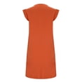 thumbnail image 6 of NSLGXD Women's Tank Mini Dress Summer Crew Neck Sleeveless A-Line Dresses Solid Loose Fit Dressy Casual Dress with Side Slit and Pockets Orange Dress,Size S-2XL, 6 of 7