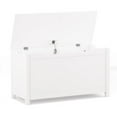 thumbnail image 2 of Yoneston Kids Wooden Toy Box Flip-Top Storage Chest Bench with Safety Hinged Lid, White, 2 of 12