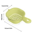 thumbnail image 7 of Kitchen Dual-Layer Draining Basket with Handle, Fruit Vegetable Drainer Bowl, Portable Storage Fruit Washing, Multipurpose Kitchen Washing With Strainer, Dishwasher Safe, 7 of 7
