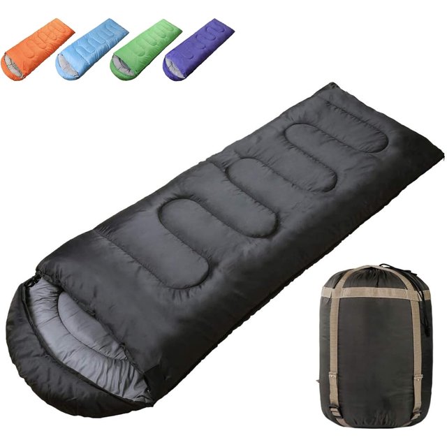 All-Season Envelope Sleeping Bag - Portable & Waterproof
