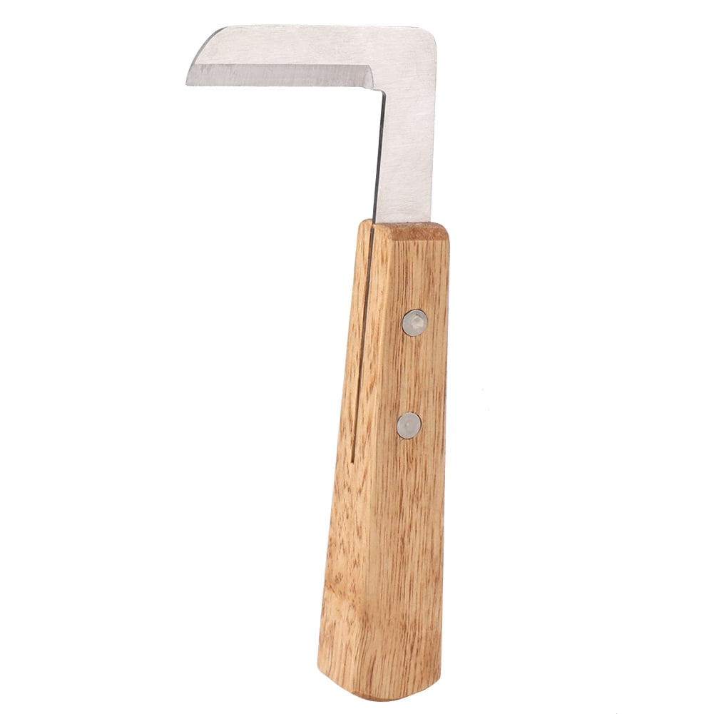 Hoof Knife Horse Hoof Knife Sickle L Blade Shape Carbon Steel Hoof Knife Trimming Tool For