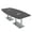 Asian Night w/Silver Base with Electric, variant on 8 Person Boat Conference Table with Metal Bases And Electrical Units