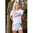 thumbnail image 3 of Believe in Selfie Cute Motivational Women's Plus Size Graphic Tee Brisco Brands 3X, 3 of 5