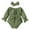 Green, variant on EnJoCho Toddler Casual Romper Tops Baby Girl Cute Solid Romper Long Sleeved Bow Loose Harness Outside Bodysuit Headband Set Jumpsuit Fashion Fall Outfits