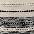 thumbnail image 5 of Northlight 20" Cream and Black Twisted Textured Block Handloom Woven Outdoor Square Throw Pillow, 5 of 5