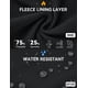 thumbnail image 5 of Pantalones BALEAF con forro polar de invierno impermeables para mujer, color negro XXL, 5 of 7