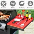 thumbnail image 3 of Silicone Grill Mat, ANUNU Griddle Tools Mat for Blackstone, Spatula Grill Mat with Drip Pad for Kitchen, Cooking, Countertop, BBQ Caddy Utensils Holder Griddle Accessories for Blackstone（red））, 3 of 7