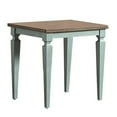 thumbnail image 3 of Benjara Miun 3 Piece Coffee and End Table Set, Classic Teal, Brown Solid Wood, 3 of 5