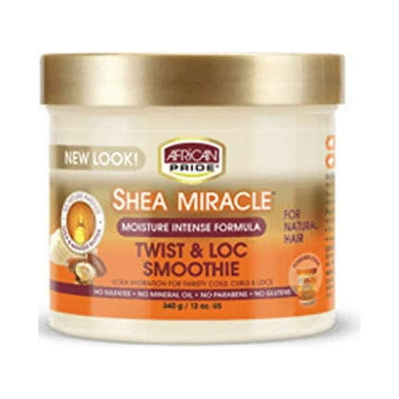 African Pride Shea Miracle Moisture Twist & Loc Smoothie, 12 oz, 3 Pack