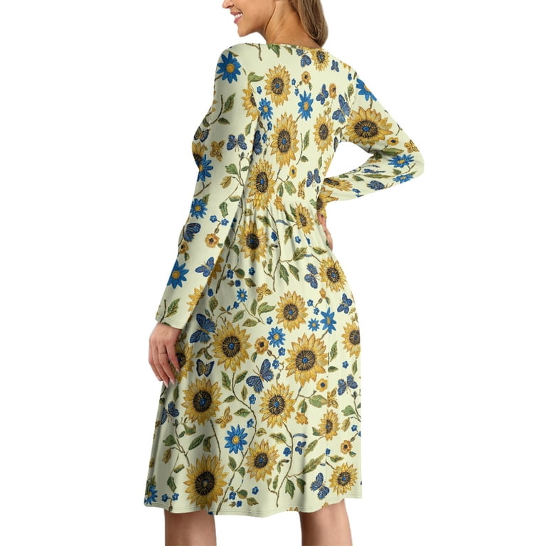 slim fit dress slacks 3/4 Sleeve Casual Maternity Nursing Dress Black / Small