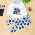 thumbnail image 2 of HCNTES Toddler Baby Boy Clothes Fall Winter Sweatshirts Long Sleeve Tops Pant 2Pc Sets Toddler Outfit For Boys, 2 of 4