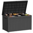 thumbnail image 5 of CRO Decor 230 Gallon Black Outdoor Waterproof Storag Box for Yard, 5 of 16